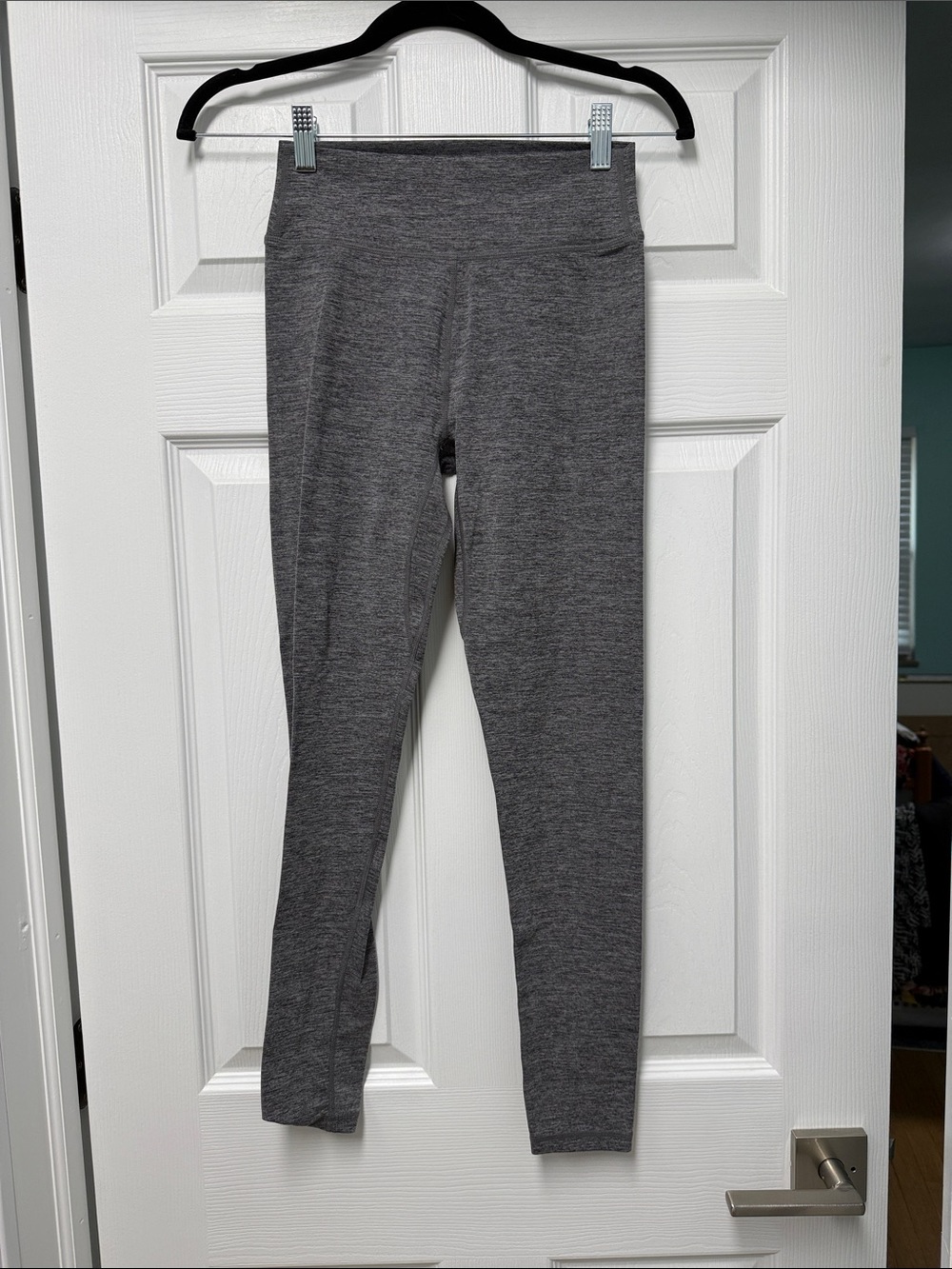 High-Rise Gray Seamless Leggings